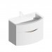 Kerama Marazzi Riva Тумба подвесная 80см, с раковиной, цвет: белый матовый. RV.wb.80,  RV.80\WHT.M