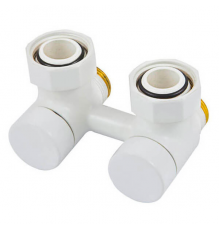 Узел подключения Schlosser 50 мм, угловой 3/4 x М22x1,5, Белый 601000001