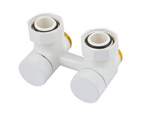 Узел подключения Schlosser 50 мм, угловой 3/4 x М22x1,5, Белый 601000001