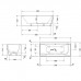 Duravit Vitrium Ванна встраиваемая 180x80см, Sx, с ножками, с2 наклонами для спины, прямоугольная, цвет: синий матовый. 700427HB