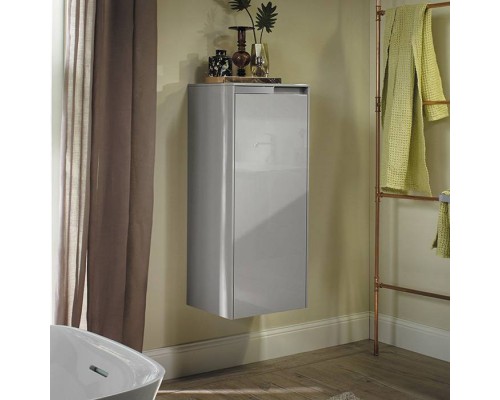 Burgbad Yso Шкаф подвесной 40x35x97 см, цвет: светло-серый глянцевый. UHHE040 L F2155