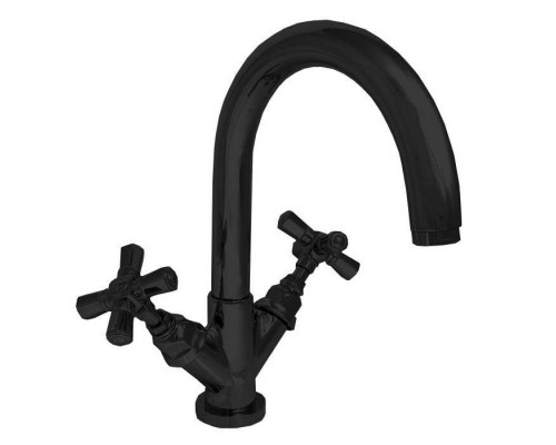 Nicolazzi Agora Смеситель для раковины, на 1 отв., излив 15.5см, цвет: черный матовый. 2336NEM45IN