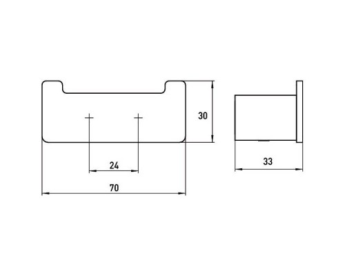 Emco Loft двойной крючок, подвесной, цвет: черный. 0575 133 02 Emco Loft двойной крючок, подвесной, цвет: черный. 0575 133 02