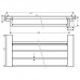 Hansgrohe AddStoris Полка для полотенец 64.8см., цвет: шлифованная бронза. 41751140