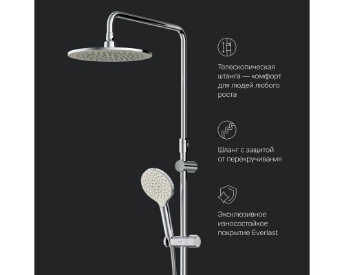 F0780464 Душевая система ShowerSpot с термостатом F0780464 Душевая система ShowerSpot с термостатом