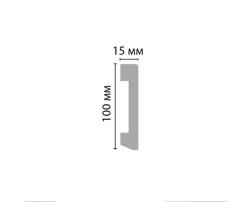 Плинтус напольный DECOMASTER A036 (100*16*2000мм)