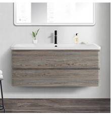 Тумба с раковиной BelBagno Albano 120 подвесная, pino scania, белая глянцевая раковина