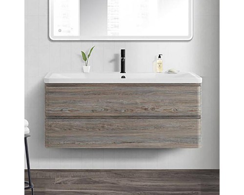 Тумба с раковиной BelBagno Albano 120 подвесная, pino scania, белая глянцевая раковина