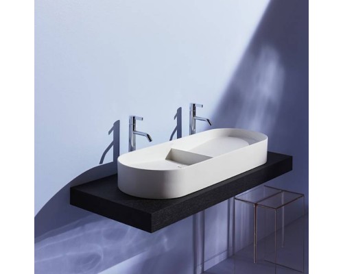 Laufen Sonar Раковина 100x37x13см., двойная, накладная, без отв., без перелива, цвет: белый матовый. 8.1234.8.757.112.1 Laufen Sonar Раковина 100x37x13см., двойная, накладная, без отв., без перелива, цвет: белый матовый. 8.1234.8.757.112.1