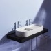 Laufen Sonar Раковина 100x37x13см., двойная, накладная, без отв., без перелива, цвет: белый матовый. 8.1234.8.757.112.1