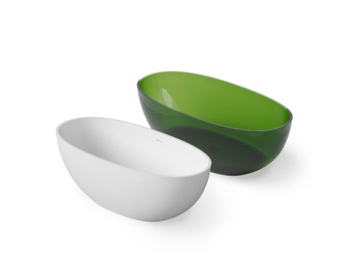 Dea Design Nature Ванна 165х80х58см., отдельностоящая, Glasstek, прозрачная смола, цвет: Emerald R3. DD8628 1650 R3 Dea Design Nature Ванна 165х80х58см., отдельностоящая, Glasstek, прозрачная смола, цвет: Emerald R3. DD8628 1650 R3