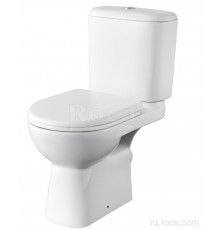 Roca 7.34P2.3.900.Y Access Унитаз-компакт с сиденьем дюропласт SoftClose, 3/6 л, косой выпуск