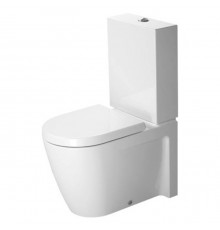 Duravit Starck 2 Унитаз моноблок приставной 63х37см, слив универсальный, с креплением, цвет: белый. 0933000005,  2145090000