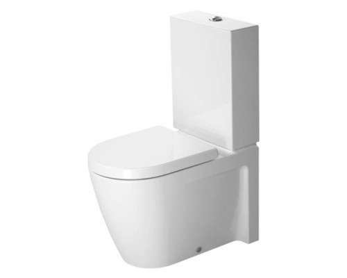 Duravit Starck 2 Унитаз моноблок приставной 63х37см, слив универсальный, с креплением, цвет: белый. 0933000005,  2145090000