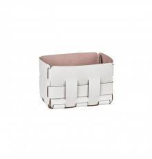 Colombo Adj Корзинка Mini Bottega, 12x19H13 см , цвет: устричный/пепельная роза. BADJ1012-0207