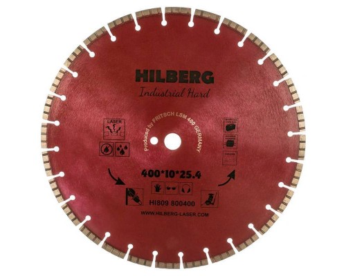 Диск алмазный Hilberg 400*25,4 Industrial Hard HI809 Диск алмазный Hilberg 400*25,4 Industrial Hard HI809