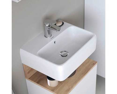 Duravit Qatego Раковина 45х35х12.5см., подвесная, без отв., цвет: белый. 0746450000 Duravit Qatego Раковина 45х35х12.5см., подвесная, без отв., цвет: белый. 0746450000