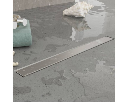 Plumberia Selection Трап душевой PS LINEAR 6x90 2устор. накладка из нерж.стали, комбинир.затвор с горизонт. Выпуском Ду 50мм,40л/мин, цвет: нержавеющая сталь. PSL90MT