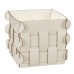 ADJ Корзинка Shlesser, 13x13xH13 см., цвет: панна котта/белый
