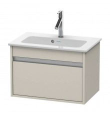 Duravit Ketho Тумба подвесная, 60x38.5х41см., с раковиной, 1 выдв. ящик, цвет: cеро-коричневый. KT642209191,  2342630000