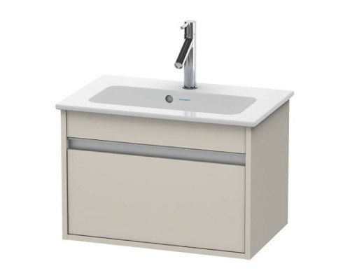 Duravit Ketho Тумба подвесная, 60x38.5х41см., с раковиной, 1 выдв. ящик, цвет: cеро-коричневый. KT642209191,  2342630000