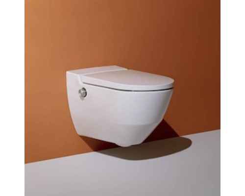 Laufen Cleanet Navia Унитаз-биде подвесной 58х37х38см, безободковый в комплекте с сиденьем, микролифт, цвет: белый. 8.2060.1.400.000.1 Laufen Cleanet Navia Унитаз-биде подвесной 58х37х38см, безободковый в комплекте с сиденьем, микролифт, цвет: белый. 8.2060.1.400.000.1