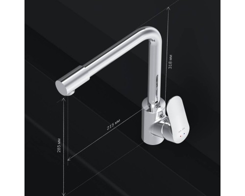 F8005700 Смеситель для кухни с каналом для питьевой воды, L-излив F8005700 Смеситель для кухни с каналом для питьевой воды, L-излив