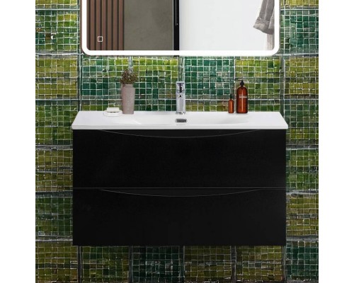 Тумба под раковину BelBagno Marino-cer-n 90 подвесная, nero lucido