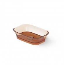 Dea Design Washbasins Раковина 55х38х14см., накладная, без отв., Glasstek, прозрачная смола, цвет: Sunset R1. DD9030 550 R1