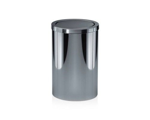 Decor Walther DW 124 Корзина для бумаги 20xh32см, с крышкой, напольная, цвет: сталь полированная. 0607970 Decor Walther DW 124 Корзина для бумаги 20xh32см, с крышкой, напольная, цвет: сталь полированная. 0607970