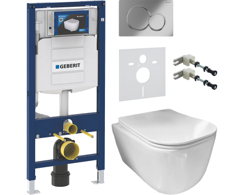 Комплект Унитаз подвесной Ceramicanova New Day CN3005 с микролифтом, безободковый + Крепления Geberit Duofix 111.815.00.1 к стене + Шумоизоляция 156.050.00.1 + Инсталляция UP 320 111.300.00.5 + Кнопка Sigma 01 115.770.21.5 хром Комплект Унитаз подвесной Ceramicanova New Day CN3005 с микролифтом, безободковый + Крепления Geberit Duofix 111.815.00.1 к стене + Шумоизоляция 156.050.00.1 + Инсталляция UP 320 111.300.00.5 + Кнопка Sigma 01 115.770.21.5 хром