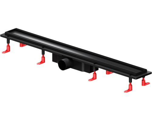 Душевой трап (лоток) AM.PM PrimeFlow Tile 80 см, черный матовый