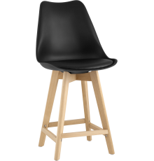 Полубарный стул Stool Group Frankfurt черный