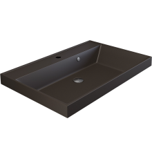 Раковина Uperwood Classic Quartz 291030026 80 см, матовая коричневая, трюфель