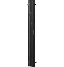 Полотенцесушитель электрический Point Пиано PN19722BGB 15x120, черный, графит блеск