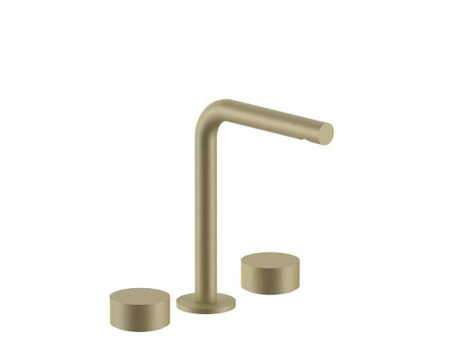 Fantini AF/21 Смеситель для раковины, 3 отв., высокий излив: 15.5 см, цвет: Matt British Gold PVD. 27 P6 A206WF