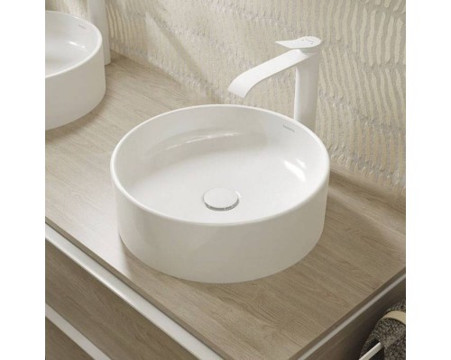 Hansgrohe Xuniva S Раковина-чаша 40х40см., без отв., накладная, без перелива, цвет: белый. 60164450