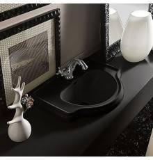 Kerasan Retro Раковина 62х45.5 см, 1 отв., цвет: белый. 103004 Nero lucido *1