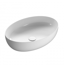 Globo Oval Раковина накладная, 60x42см, цвет: белый глянцевый. TFO60.BI