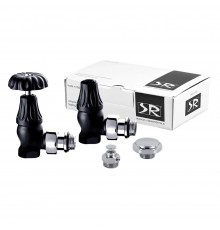 Комплект SR Rubinetterie серия Floral Old Style 1/2угловой цвет черный матовый K337-1500VC0S