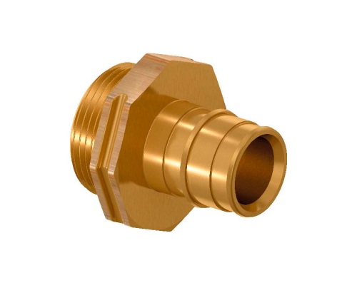 Штуцер Uponor QE 40-G1 НР (W) с наружной резьбой 1022290 Штуцер Uponor QE 40-G1 НР (W) с наружной резьбой 1022290