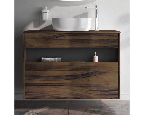 Тумба с раковиной AM.PM Func 100 дуб крафт, со столешницей, раковина M8FWCC30430WG