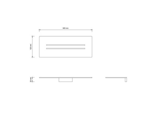 Decor Walther Universal Лоток для душа MK DA, цвет: хром. 0523200