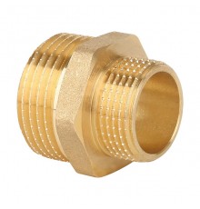 Ниппель резьбовой латунный Gappo НР3/4 х1/2 . G1205
