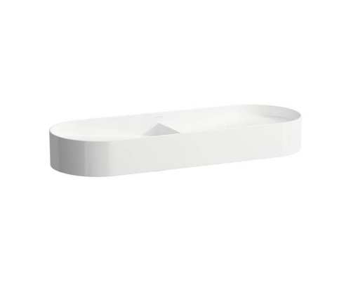 Laufen Sonar Раковина 100x37x13см., двойная, накладная, без отв., без перелива, цвет: белый матовый. 8.1234.8.757.112.1 Laufen Sonar Раковина 100x37x13см., двойная, накладная, без отв., без перелива, цвет: белый матовый. 8.1234.8.757.112.1