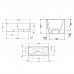 Duravit DuraSquare Ванна 180x80см,  угол левый, с панелью и ножками.с 2 наклонами для спины, цвет: белый. 700427000000000,  792208000001000