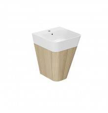 Azzurra Build Тумба подвесная 44х47х65см, с 1 ящиком, с раковиной, цвет: Olmo naturale. BULP05050T0MBI*1,  MBB 50 S N,  SIF/MB