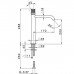 Cisal X32 Смеситель для раковины, высокий, 1 отв., цвет: Inox spazzolato. X1003544D1
