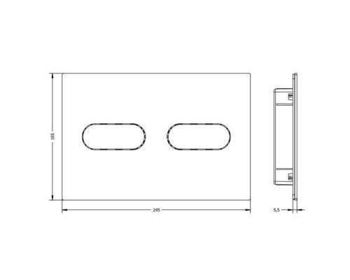 Artceram INOX Смывная клавиша, цвет: золото брашированное PVD. 710.000.BG