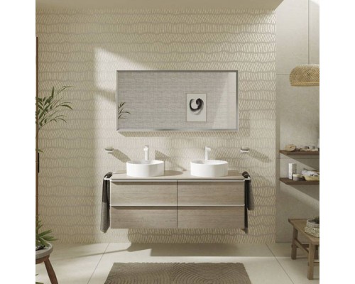 Hansgrohe Xuniva S Раковина-чаша 40х40см., без отв., накладная, без перелива, цвет: белый. 60164450